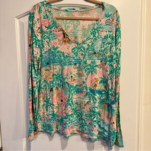 Lilly Pulitzer Pajama Top Large